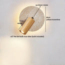 Ljojo LED Wall Lamp Bedroom Bedside Up Down Rotate Stair Light