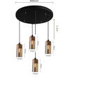 Nordic Wood Grain Color Led Pendant Lamp Modern Glass Pendant Lamp by Ljojo