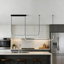 Ljojo LED Strip Pendant Light Dimmable Modern for Living Room Dining Table Bar Counter