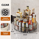 Ljojo 360 Rotating Spice Rack Organizer with Storage Bin