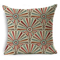 Ljojo Mandala Graffiti Cushion Cover 45x45cm Linen Pillow Case for Sofa Bed Decor