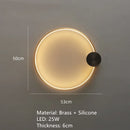 Nordic Brass Ring LED Wall Lights | Art Deco Sconce for Home & Dining Room By Ljojo