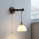 Ljojo LED Wall Mirror Lights with Switch - Modern Wooden Indoor Lamp