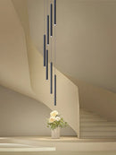 Ljojo LED Chandelier Stairs Pendant Ceiling Lamp for Hotel Lobby Decor