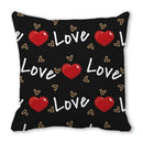 Heart Print Pillowcase for Home Decor by Ljojo - Love Cushion Cover