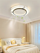 Ceiling Fan Bladeless with Light Cold Warm Mode LED Remote Control for Living Room by Ljojo