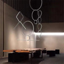 Ljojo Minimalist Pendant Light: Modern Designer Ring Lamp for Office, Living Room, Bedroom
