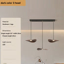 Ljojo Walnut Color Leaf Multi-head Chandelier Retro Style for Living Room & Restaurant