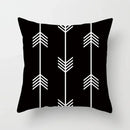 Geometric Black Yellow Cushion Covers - Ljojo Modern 18" Throw Pillow Case