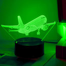 Aircraft LED Acrylic Night Light for Aviation Enthusiasts | Decorative Jet Engine Atmosphere Light by Ljojo