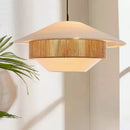 Japanese Wabi Sabi White Fabric Pendant Light | Handmade Cloth Chandelier for Home Decor by Ljojo