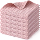 Ljojo Microfiber Waffle Kitchen Towels - Ultra Absorbent Cleaning Rags
