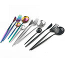Ljojo Melon Spoon Set Stainless Steel Cutlery Dinnerware Kitchen Accessories