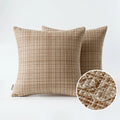 Ljojo 45x45cm Christmas Red Waterproof Pillowcase Farmhouse Cushion Covers