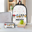 Ljojo Mickey Mouse School Bags Set with Lunch Box & Pencil Box for Students