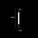 Italian Minimalist Gold Long-Line Tube Floor Lamp, Dimmable LED Wall Lamp for Living Room - Ljojo