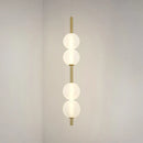 Ljojo Vertical Glass Chandelier Pendant Lamp for Bedroom and Living Room Decor