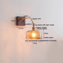 Ljojo LED Wall Sconce Pull Chain Switch Modern Style Nordic Mirror Light Fixtures