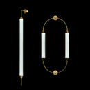 Italian Minimalist Gold Long-Line Tube Floor Lamp, Dimmable LED Wall Lamp for Living Room - Ljojo