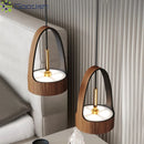 Medieval Wood Painted LED Pendant Light for Living Room Home Decoration by Ljojo