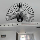 Modern Nordic Straw Hat Pendant Lamp Chandelier for Living Bedroom by Ljojo