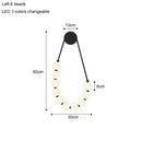 French Glass Ball Beads Wall Lamp Cream Modern Minimalist Bedroom Light - Ljojo