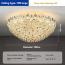 French Crystal Chandelier for Modern Living Room by Ljojo - High-End Creamy Style Lighting