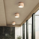 Cylindrical Travertine Ceiling Lamp Real Stone Downlight E27 Light Bulb by Ljojo