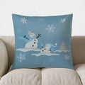 Blue Car & Tree Christmas Pillow Cover - Ljojo Brand