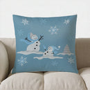Blue Car & Tree Christmas Pillow Cover - Ljojo Brand