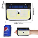 Ljojo 208 LED Solar Wall Motion Sensor Lights - 3 Mode Waterproof Outdoor Lighting