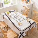 Ljojo Light Luxury Rectangular Tablecloth with Oil-Proof and Anti-Scalding Features