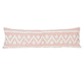 Bohemian Pink Geometric Tassel Throw Pillow Cover for Living Room Sofa by Ljojo