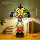 Ljojo Luxe Stained Glass Table Lamp for Living Room and Bedroom