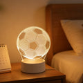 Glow-in-the-Dark Football Night Light - Sports-Themed Desk Lamp | Ljojo