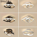 Modern LED 2-Ring Ceiling Light - Interior Decor Lighting for Aisle, Balcony, Office by Ljojo
