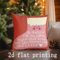 Ljojo Merry Christmas Pillowcases for Sofa Bedroom Car - Decorative Cushion Cover