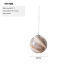 LED Glass Ball Pendant Lamp Creative Children Room Chandelier Ljojo Boy Bedroom Decor Light