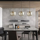 Ljojo Loft Glass Pendant Light for Kitchen Restaurant - Modern Nordic Industrial Decor