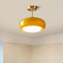 French Style Retro Antique Orange Glass Chandelier Bauhaus Medieval Ceiling Light by Ljojo
