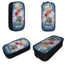 Ljojo Mermaid Double Layer Pencil Case | Large Capacity Stationery & Makeup Bag