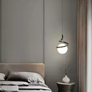 Nordic Bedroom Headboard Pendant Light Modern Minimalist Luxury Bedside Lamp by Ljojo