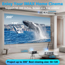 Ljojo™ 4K Android12 Projector 30000 Lumens Full HD 1080P 3D Home Theater 5G WiFi