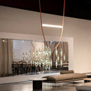Ljojo LED Chandelier Pendant Lamp Design for Dining Room - Dimmable, Leather Belt Collection