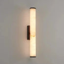 Modern Spanish Marble Wall Lamp Solid Copper Luxury LED Light for Living Room by Ljojo