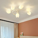 Modern Nordic Cream Chandelier Pendant Light for Living Room Bedroom by Ljojo