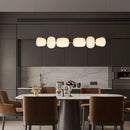 French Cream Style Pendant Light Glass Lamp for Living Room Terrace Tea Room by Ljojo