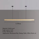 Ljojo Walnut Wood LED Pendant Lights Chandelier for Living Room Home Decoration