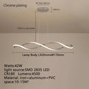 Modern LED Chandelier Hanging Light | Minimalist Home Decor Pendant Lamps by Ljojo