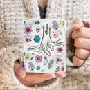 Ljojo 3D Flowers Name Mug for Mother's Day Gifts